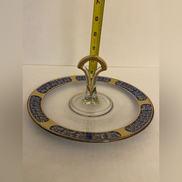 Vintage Glass Tidbit/Serving Tray - Picture 3 of 3